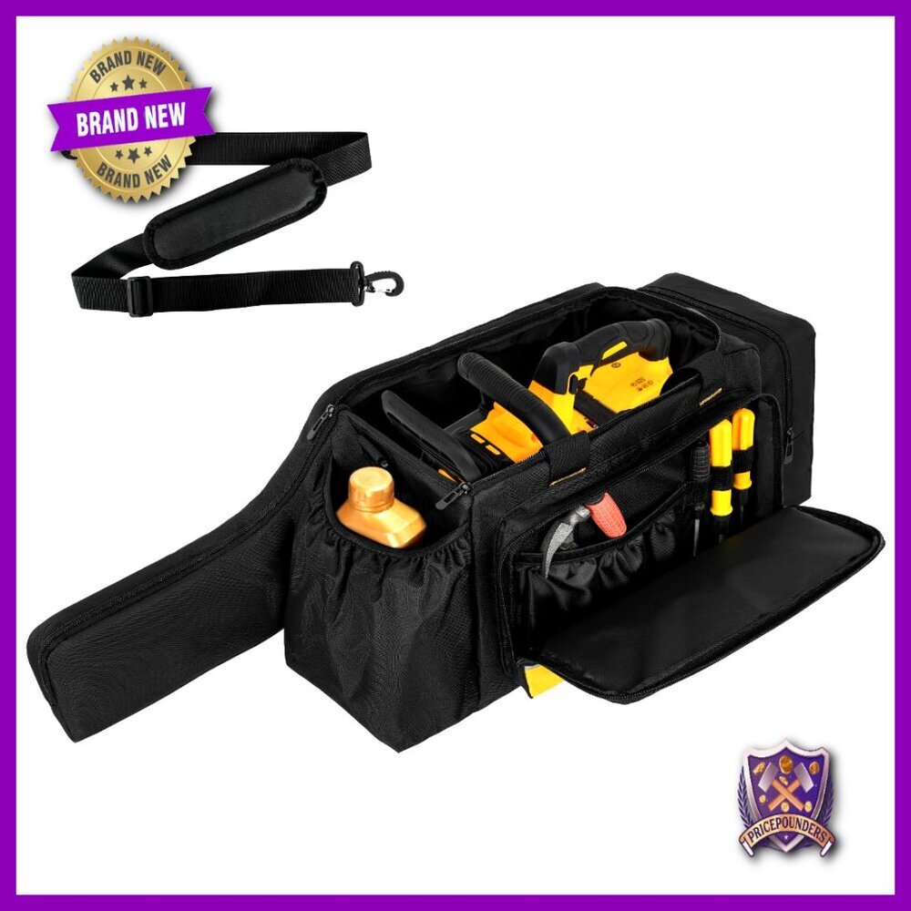 Waterproof Chainsaw Storage Bag for 10-12 Inch Cordless Tools with Accessories